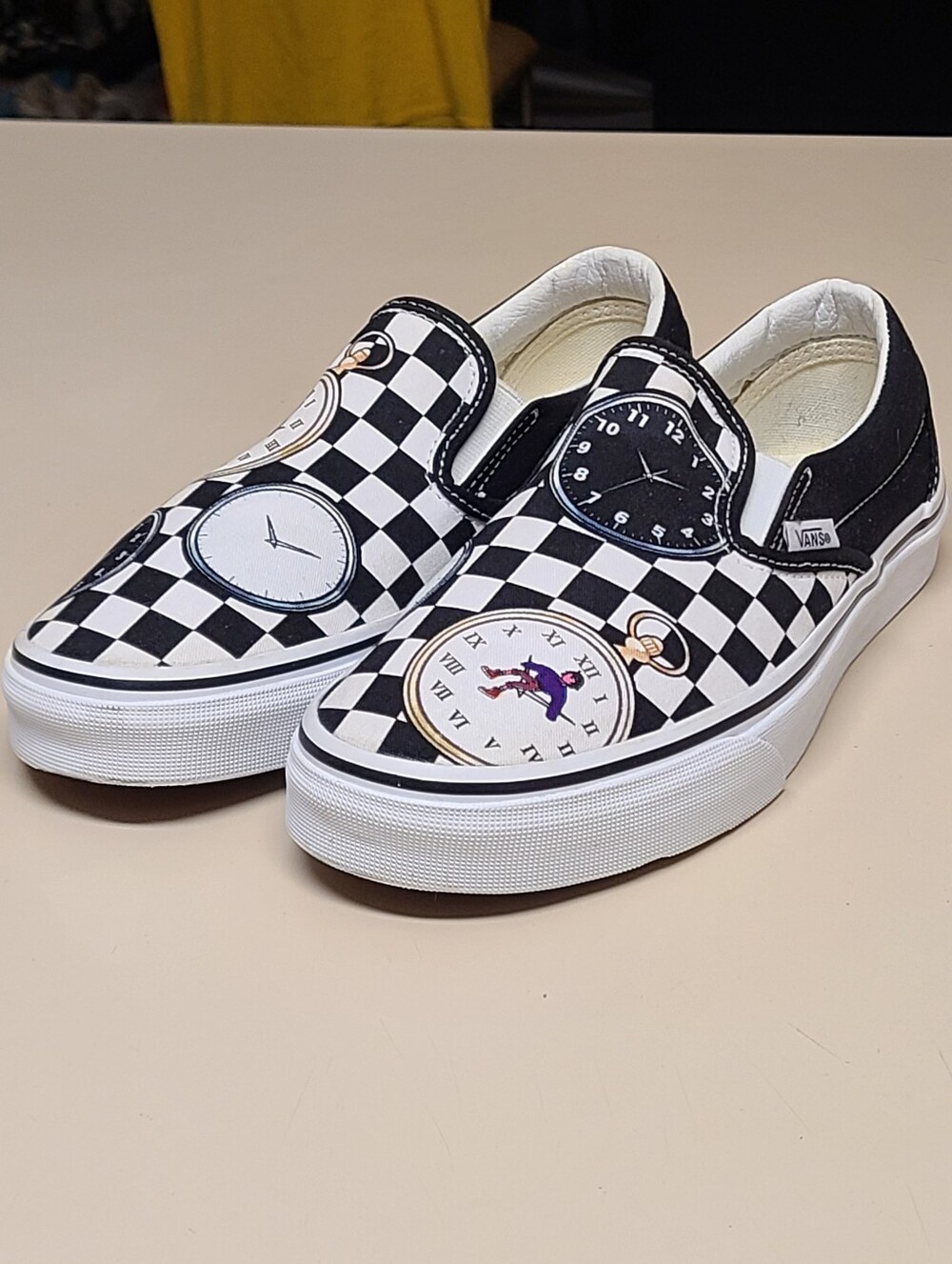 Vans X Karl Jacobs Time Traveler Classic slip on skateboard sneakers size 7.5